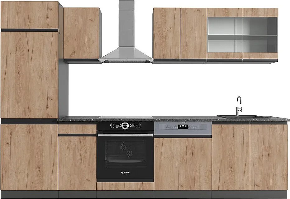 Aneks kuchenny złoty dąb power/antracyt 300x60x81.6 r-line