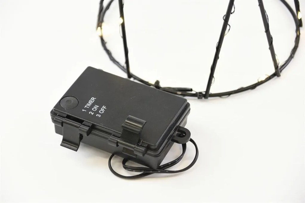 Zestaw metalowych piramid, 154 LED, ciepła biała