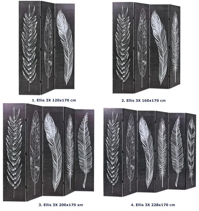 Nowoczesny parawan z nadrukiem L2-C06