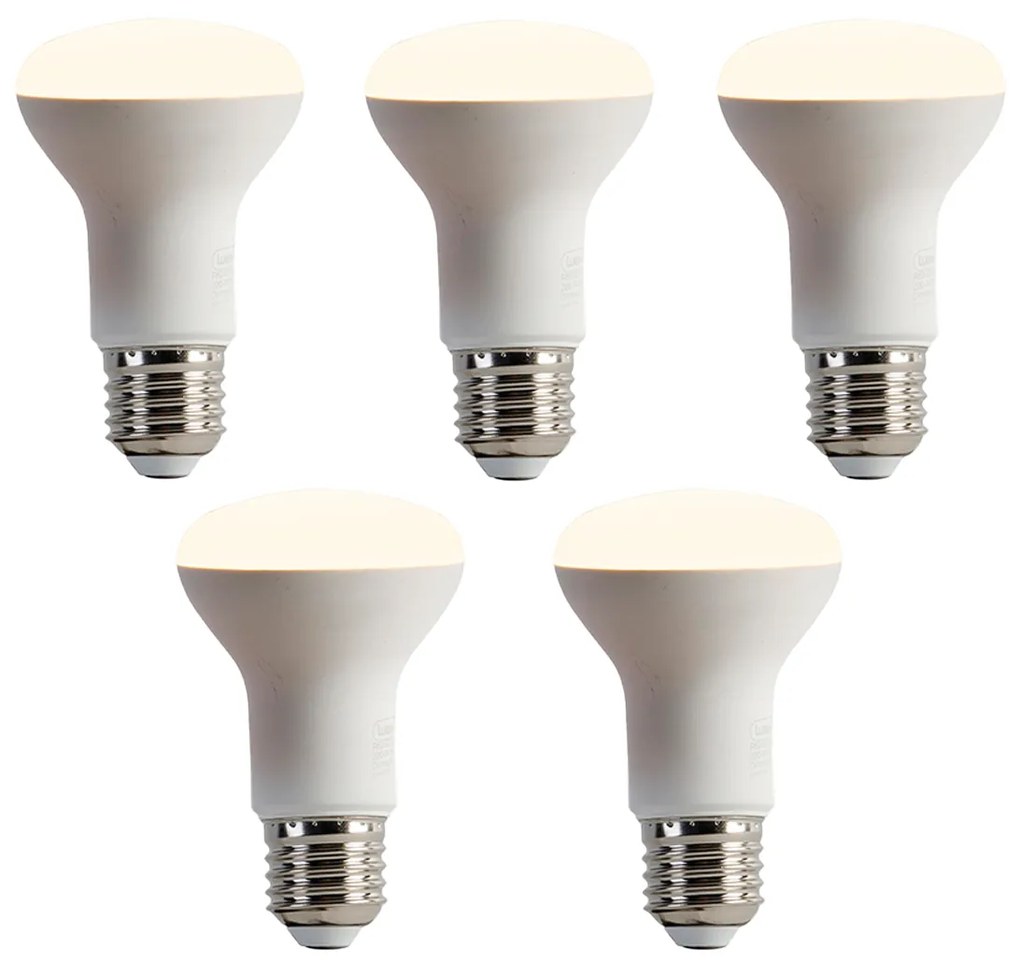 Zestaw 5 żarówek LED E27 z możliwością ściemniania R63 6,2W 520lm 2700K