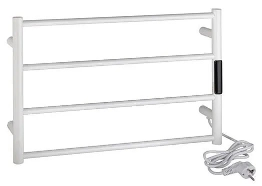 Wieszak na ręczniki 56x37 cm stal nierdzewna/biały