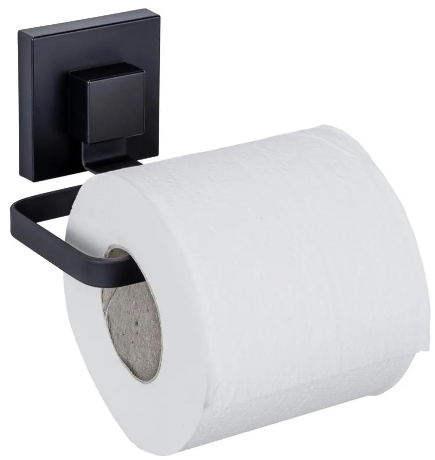 WENKO 71447800 - Uchwyt na papier toaletowy VACUUM-LOC QUADRO ED 14x11 cm czarny