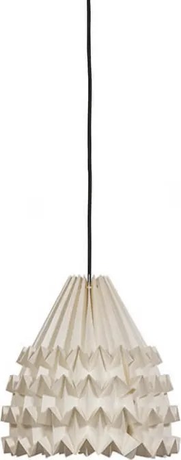 Wisząca lampa ORIGAMI papierowa 26 cm, kremowa