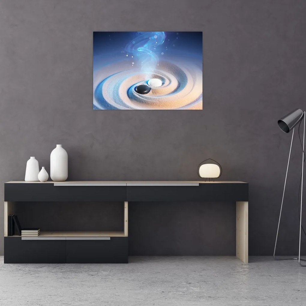 Obraz - Eteryczny yin-yang (70x50 cm)