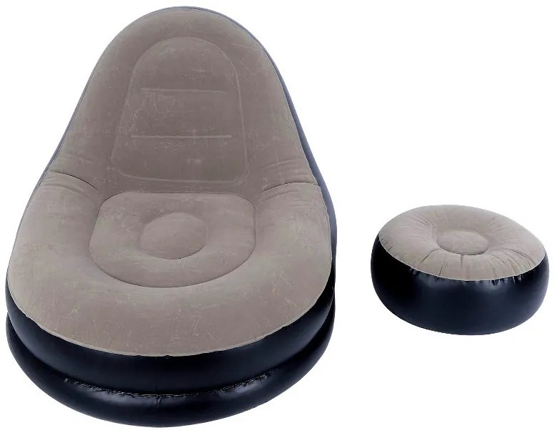Fotel dmuchany z podnóżkiem sofa wypoczynkowa