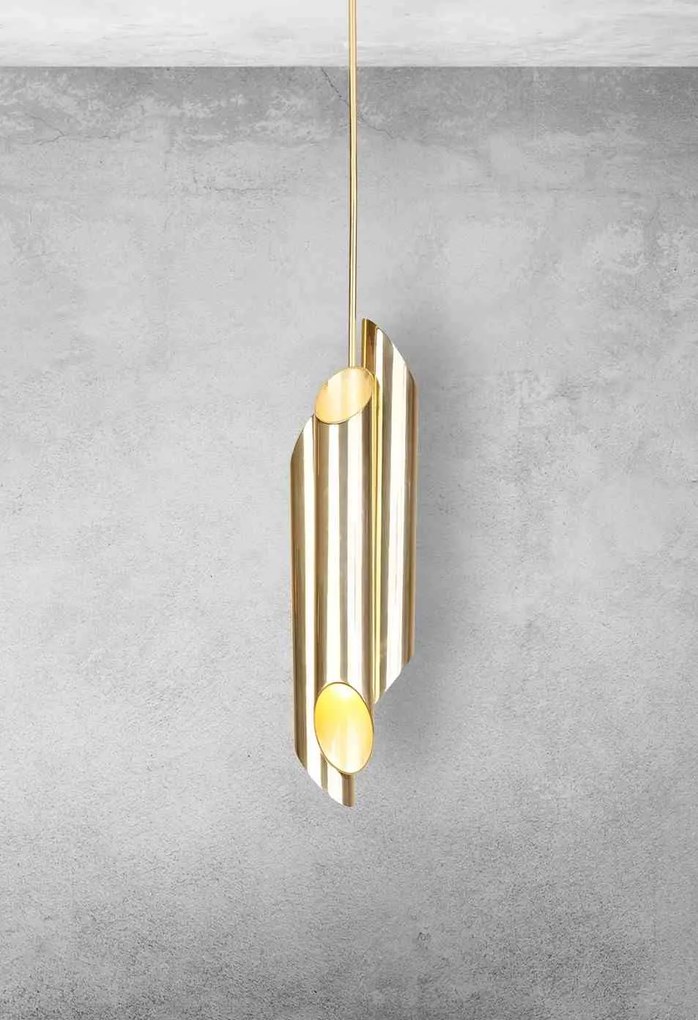 Lampa Wisząca LIBRA 6xE14 złota