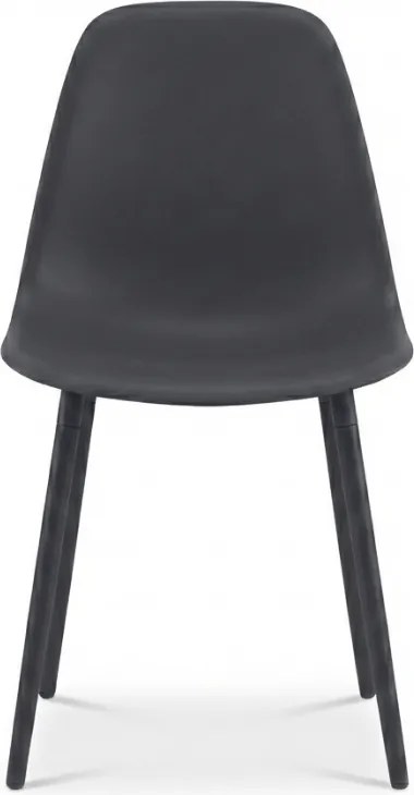 Krzesło do kuchni OSAKA plastikowe, antracytowe