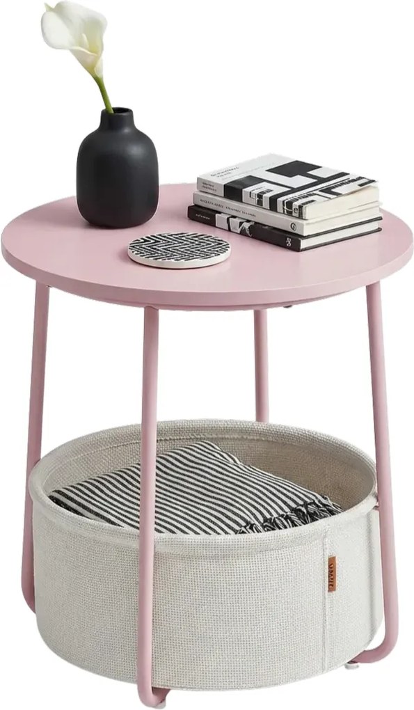 Różowy Mały Stolik Kawowy D1-H24