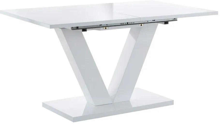 Rozkładany stół z dodatkowym blatem z połyskiem 90x140 cm Aaron – Støraa