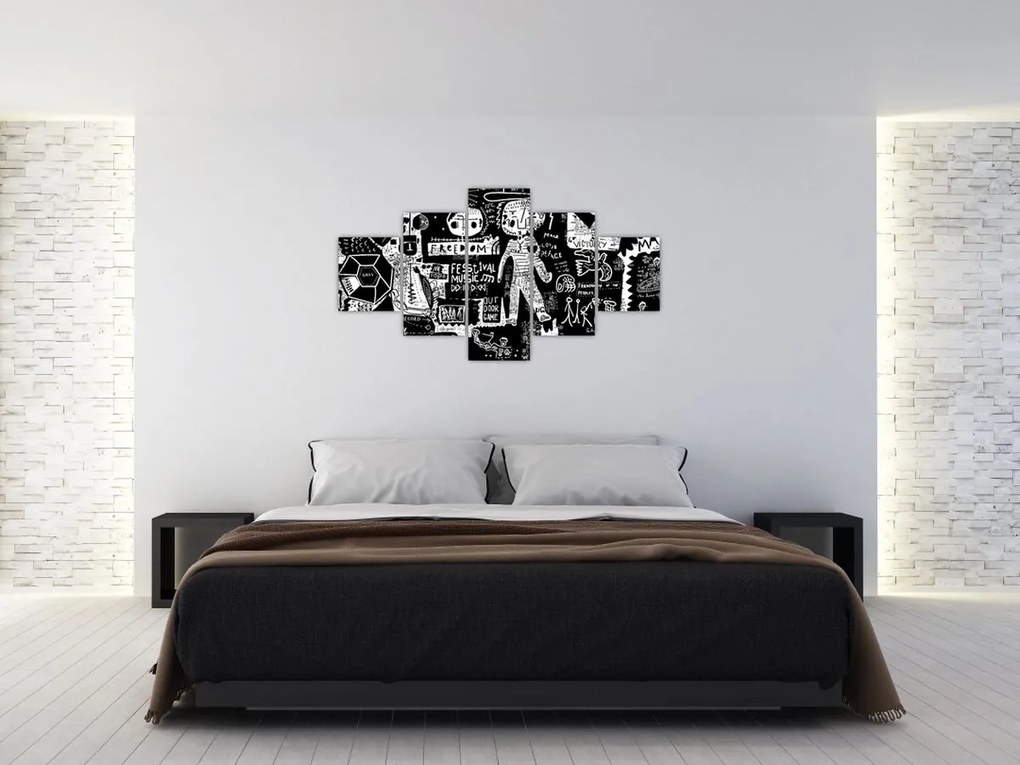 Obraz - Graffiti (125x70 cm)