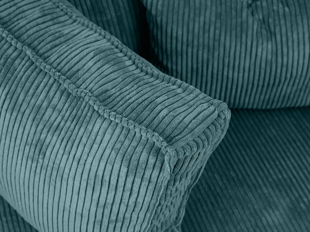 Rozkładana narożna sofa SMART COSARO petrolowa, dwustronna + 2 poduszki GRATIS