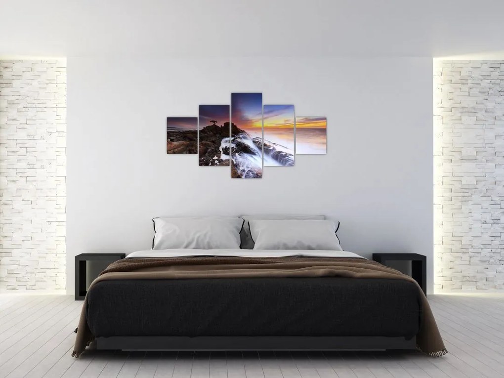 Obraz góry we mgle (125x70 cm)
