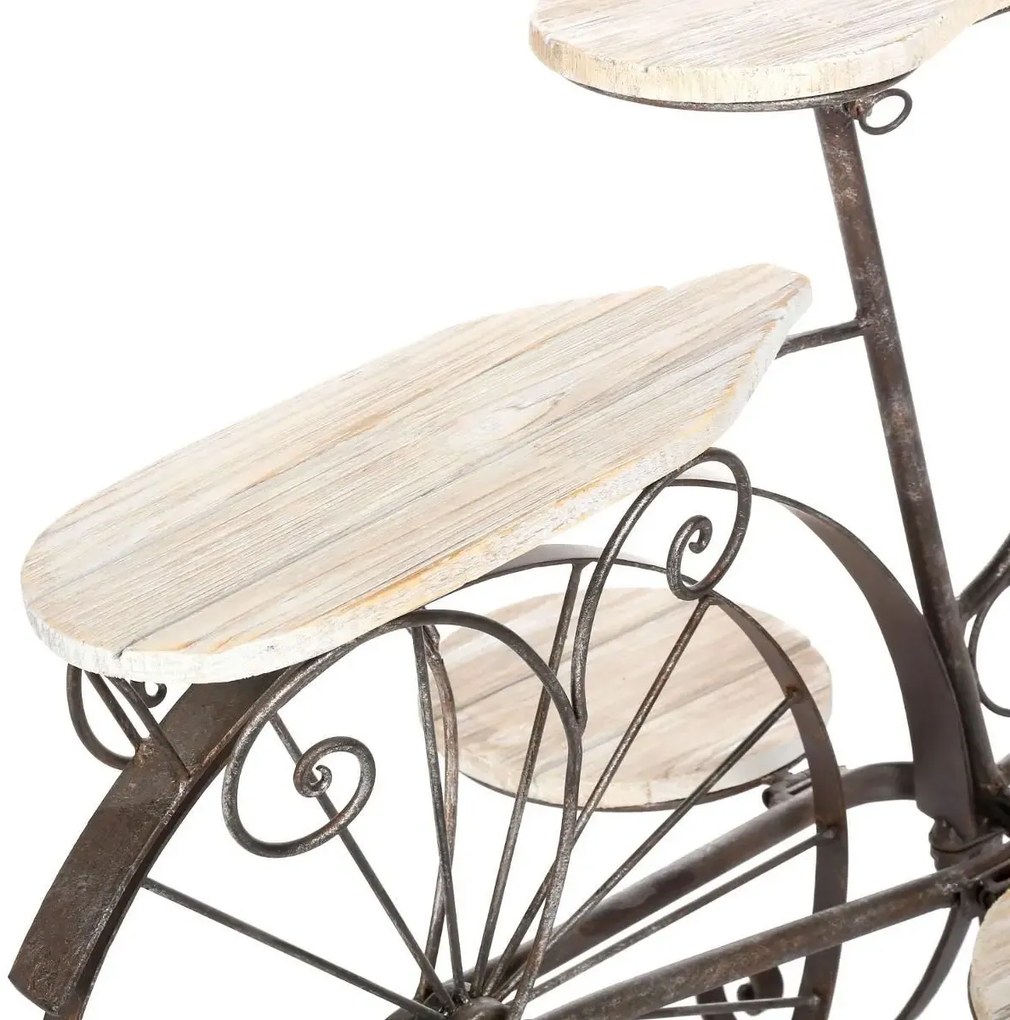 Metalowy kwietnik ROWER, 59 cm