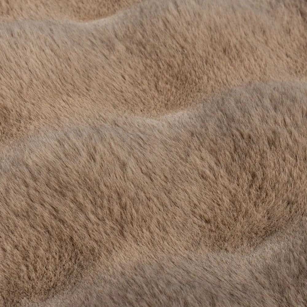 Brązowa syntetyczna skóra 160x230 cm Waffle Faux Fur – Flair Rugs