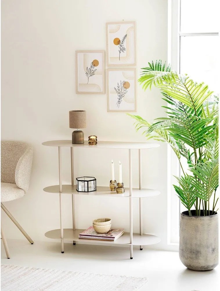 Beżowy metalowy regał 90x81x31 cm Rieti – House Nordic