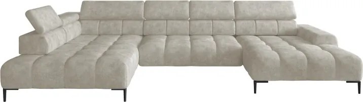 Narożnik PLAZA XL Prawostronny Elektryczna regulacja Tkanina MONOLITH 02 WERSAL