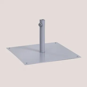 Kwadratowa Podstawa Parasola 60x60 Cm Ze Stali Peuet Grey - Sklum