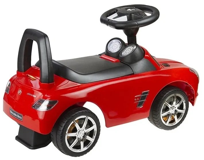 Jeździk mercedes-benz z kierownicą czerwony