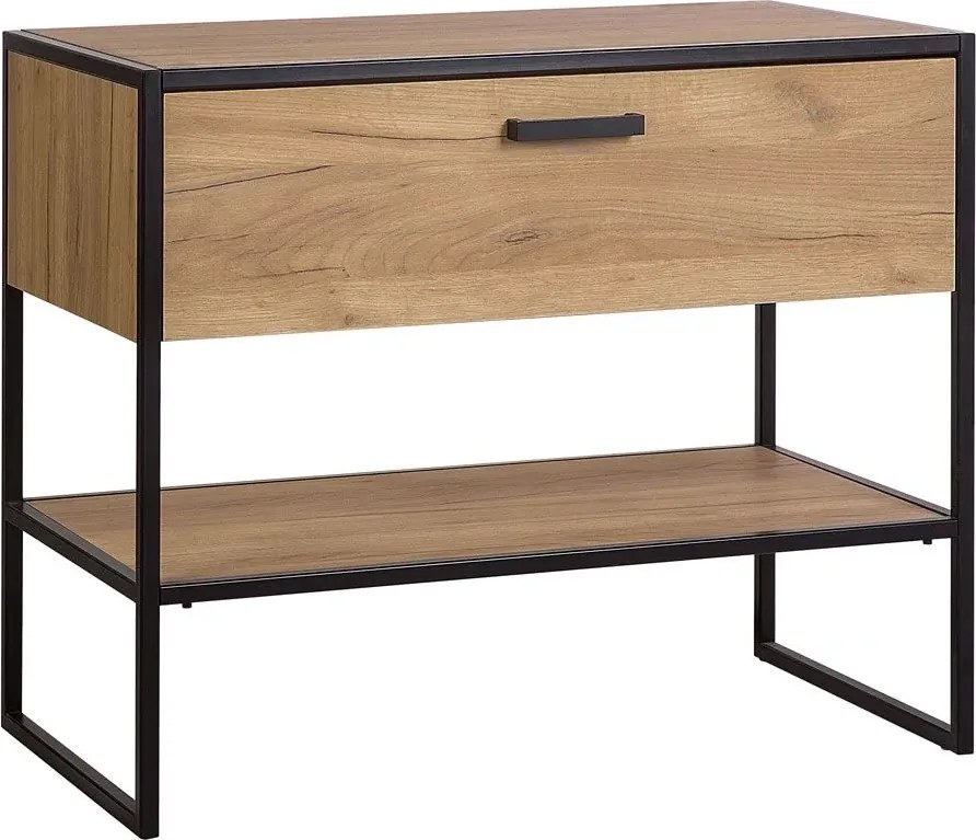 Stojąca szafka łazienkowa pod umywalkę dąb craft C4-E88