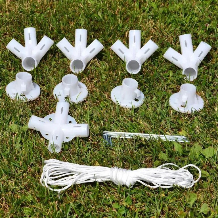 Namiot imprezowy 3×3 m – biały PE, 2 ścianki z oknami