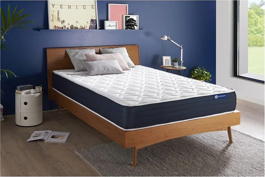 Materac Actiflex sleep 140x200cm, Grubosc : 22 cm, sprezyny kieszeniowe i pianka z pamiecia ksztaltu, Zrównowazony, 5 stref komfortu