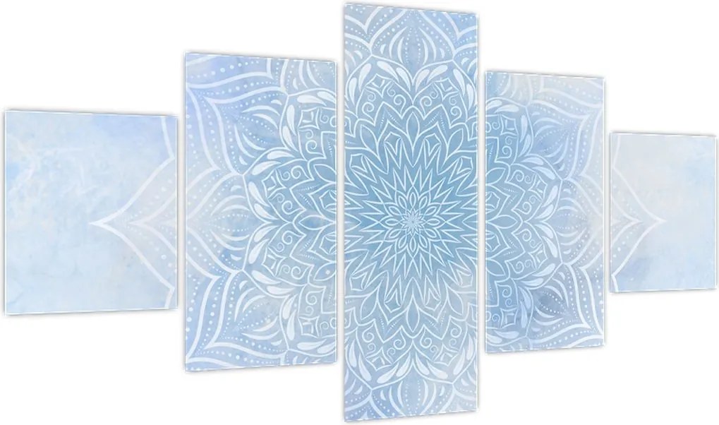 Obraz - Zimowa mandala (125x70 cm)