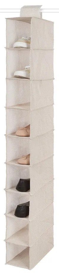 Wiszący tekstylny organizer do szafy Nancy – Compactor
