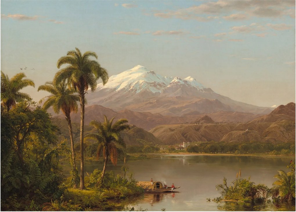 Obraz na szkle - Frederic Edwin Church, Tamaca Palms, reprodukcje (70x50 cm)