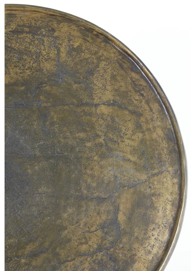 Metalowy okrągły stolik w kolorze brązu ø 67,5 cm Babina – Light &amp; Living