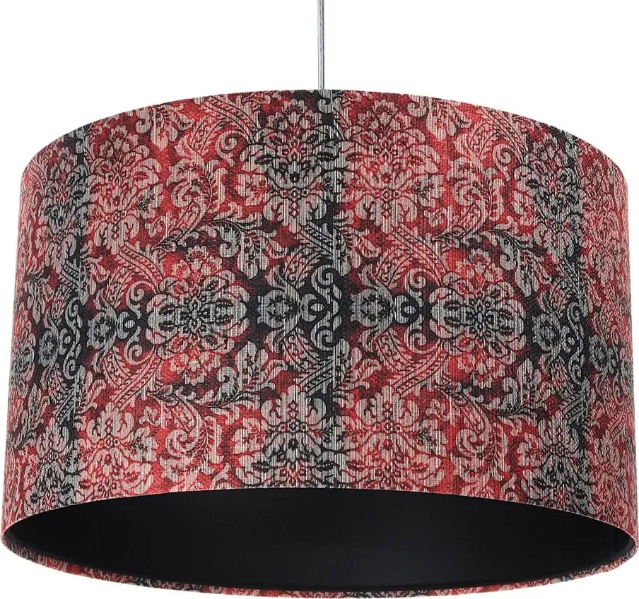 Czerwono-czarna nowoczesna lampa wisząca - S374 B4-L16
