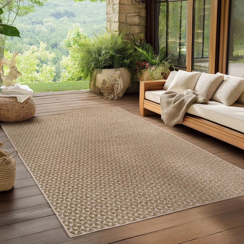 Beżowy dywan odpowiedni na zewnątrz 80x150 cm Ibiza 1903 – Ayyildiz Carpets
