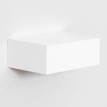 Florens Wisząca Szafka Nocna Biała & ↔︎ 40 Cm - Sklum