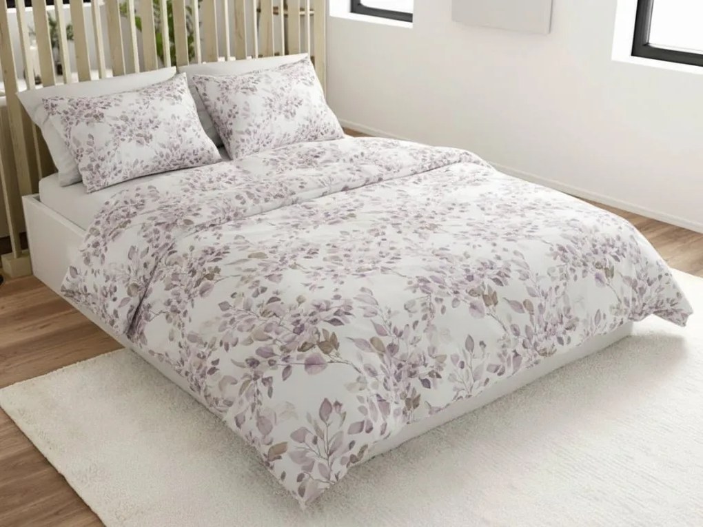 PrzytulneMieszkanie.pl PrzytulneMieszkanie.pl Pościel z mikrofibry FLORANY białe Rozmiar pościeli: 2 szt 70 x 90 cm | 200 x 220 cm