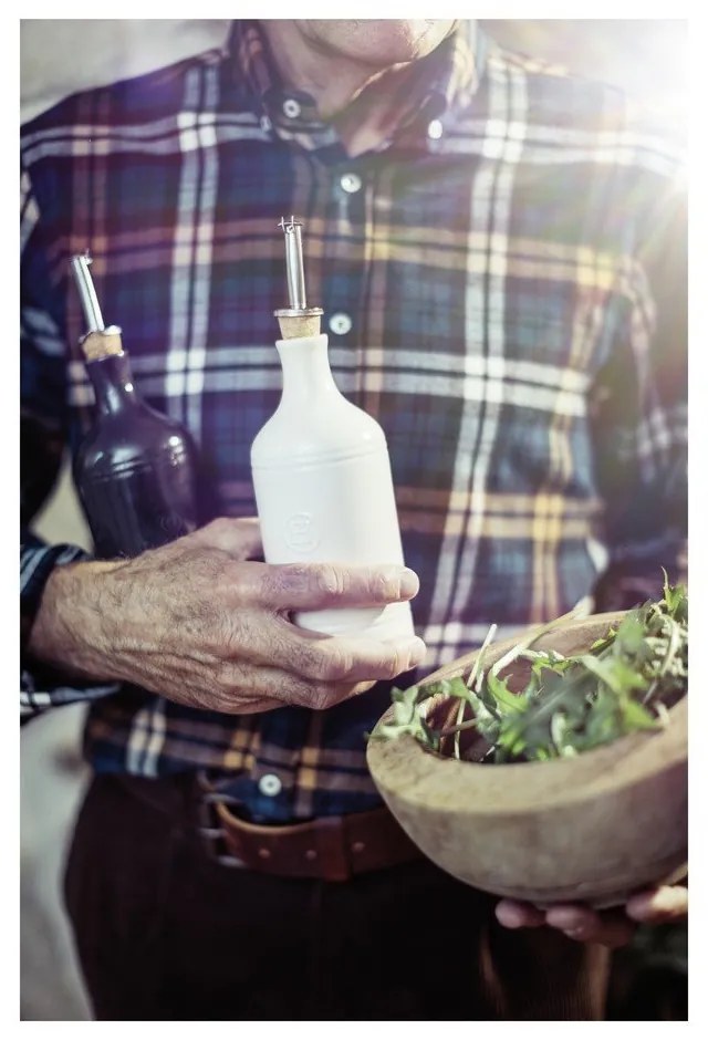 Butelka na olej w kolorze kości słoniowej Emile Henry, obj. 400 ml