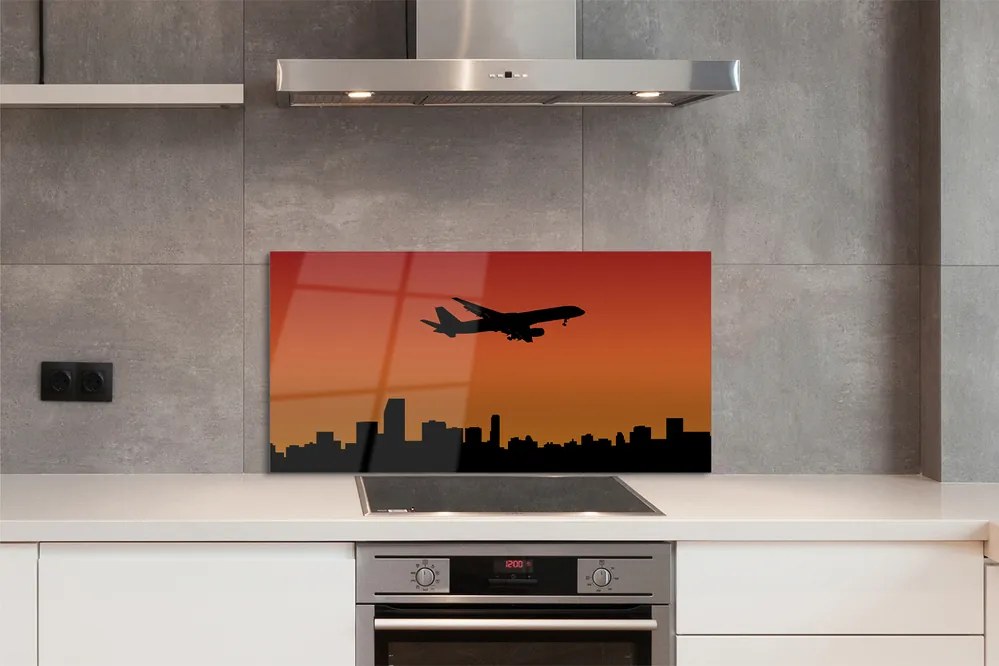 Panel nad Blat Kuchenny Samolot w Blasku Zachodzącego Słońca