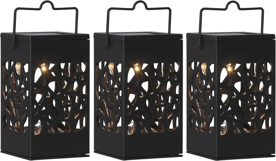 Zestaw 3 wiszących lampionów solarnych LED Star Trading Izola, wys. 11 cm