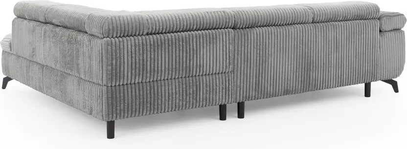 Jasnoszary sztruksowy narożnik (prawostronny/w kształcie litery L) Marbeya – Ropez