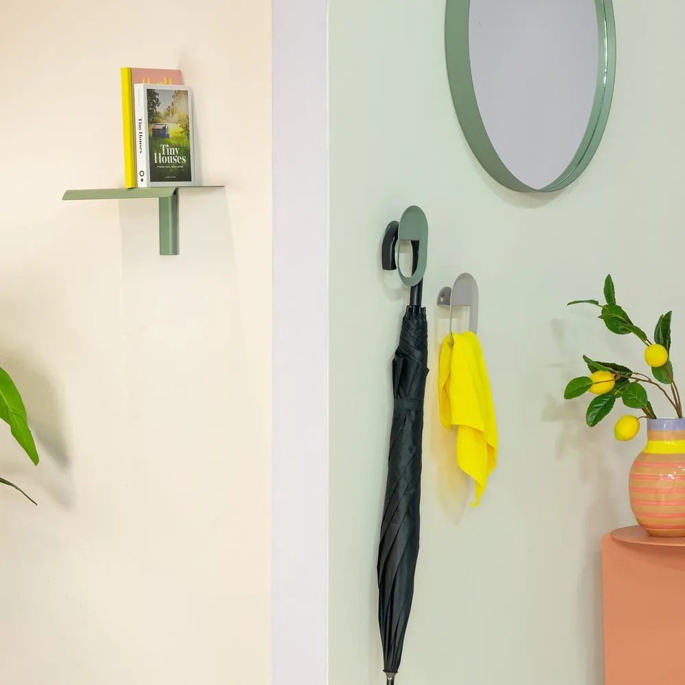 Szarozielona metalowa półka 28 cm Hola – Spinder Design