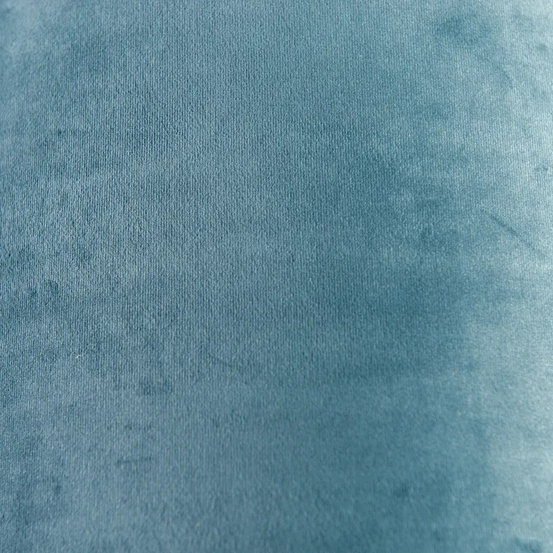 Aksamitny abażur niebieski 40/40/40 ze złotym wnętrzem