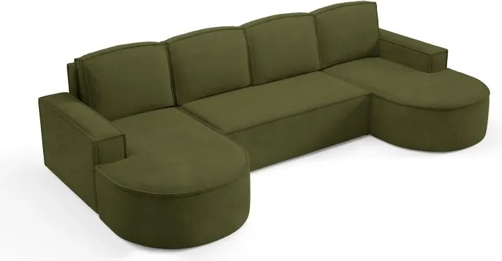 Narożnik MOLLY XL wolnostojący układ U z funkcją spania w tkaninie Curio 39 DomoHome