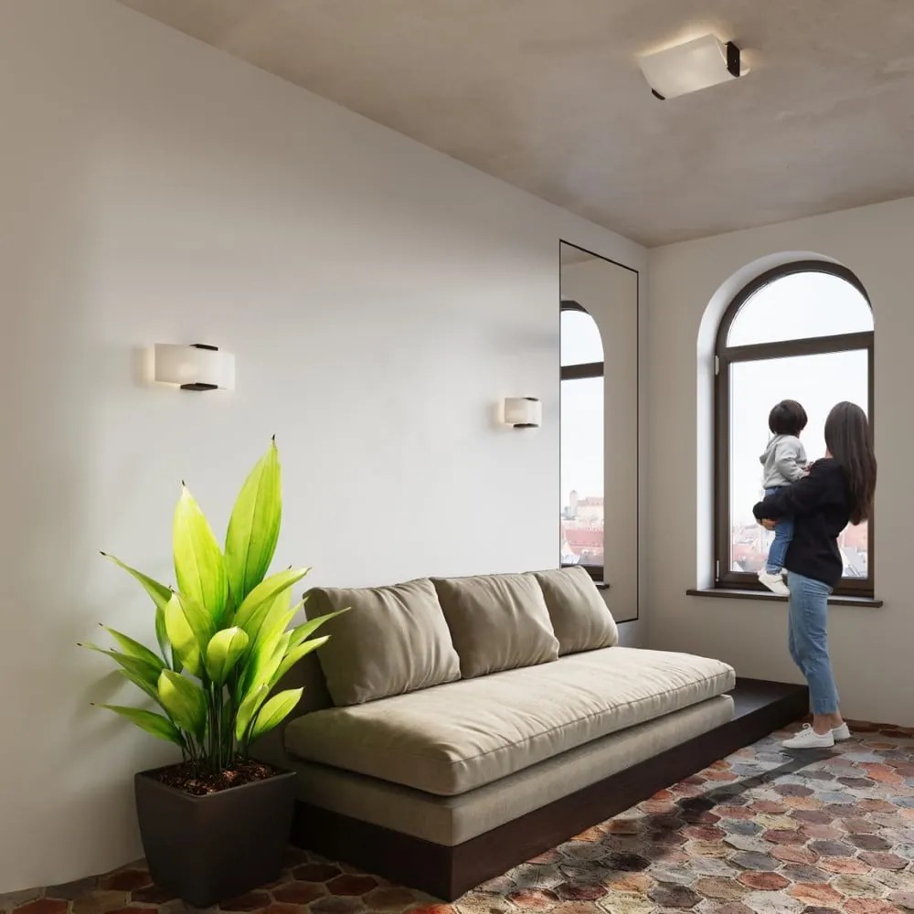 Biały kinkiet Eva – Sollux