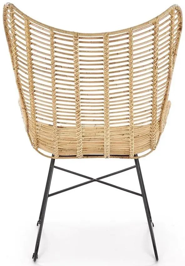 Rattanowy fotel ażurowy uszak H1-L38