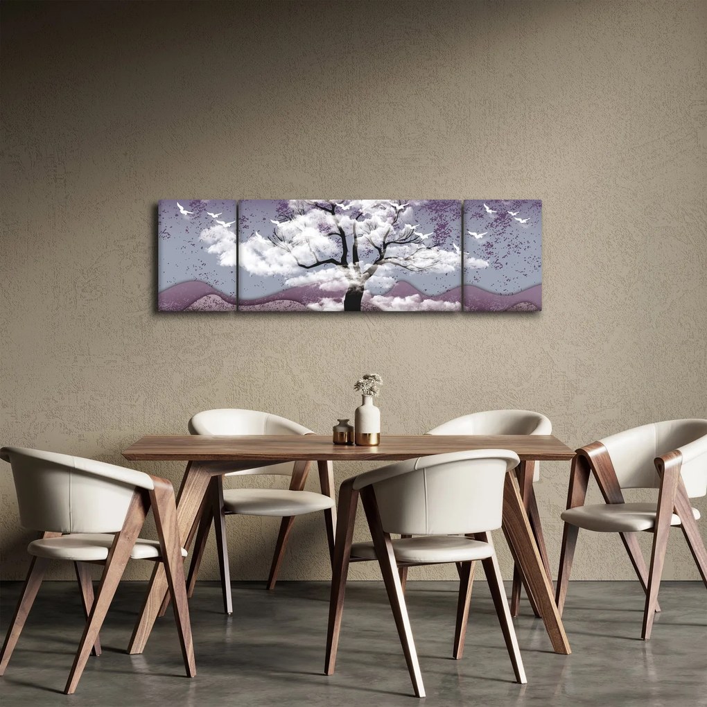 Obraz - Drzewo w chmurach (170x50 cm)