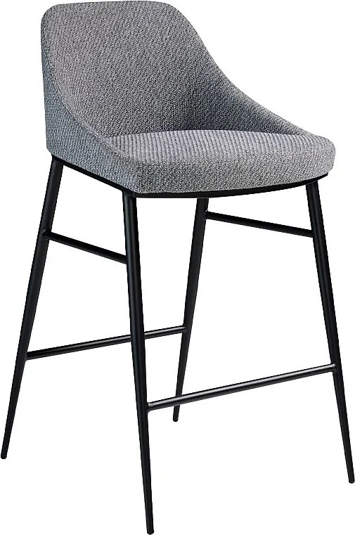 Taboret z szarej tkaniny 4103 ANGEL CERDA