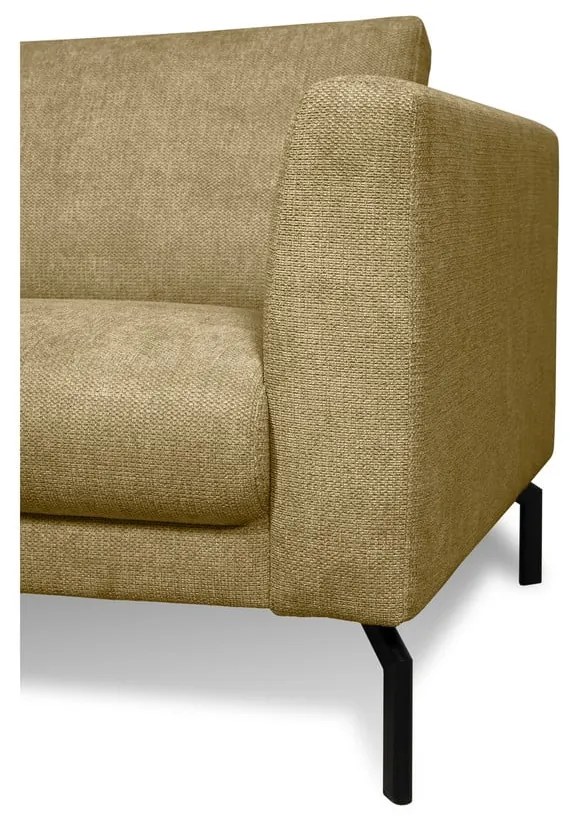 Musztardowa sofa 216 cm Gomero – Scandic