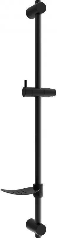 Mexen DF drążek prysznicowy z mydelniczką 80 cm, czarny - 79382-70