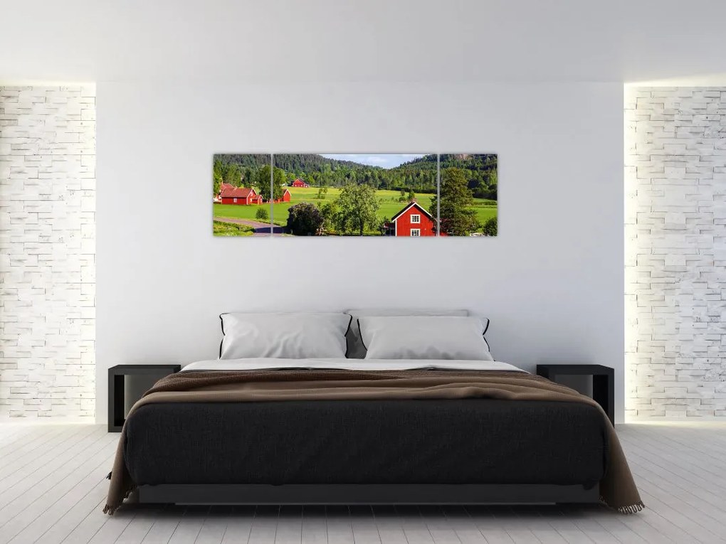 Obraz wsi (170x50 cm)