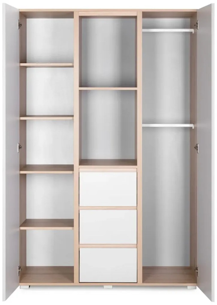 Szafa DALIA 120cm buk/szara 3-segmentowa LITTLE SKY