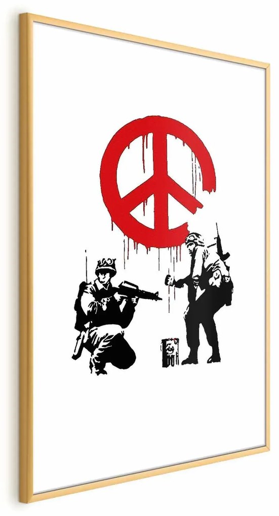 Plakat Soldiers 29,7x42 cm z ramą złotą z marginesem ARTGEIST B