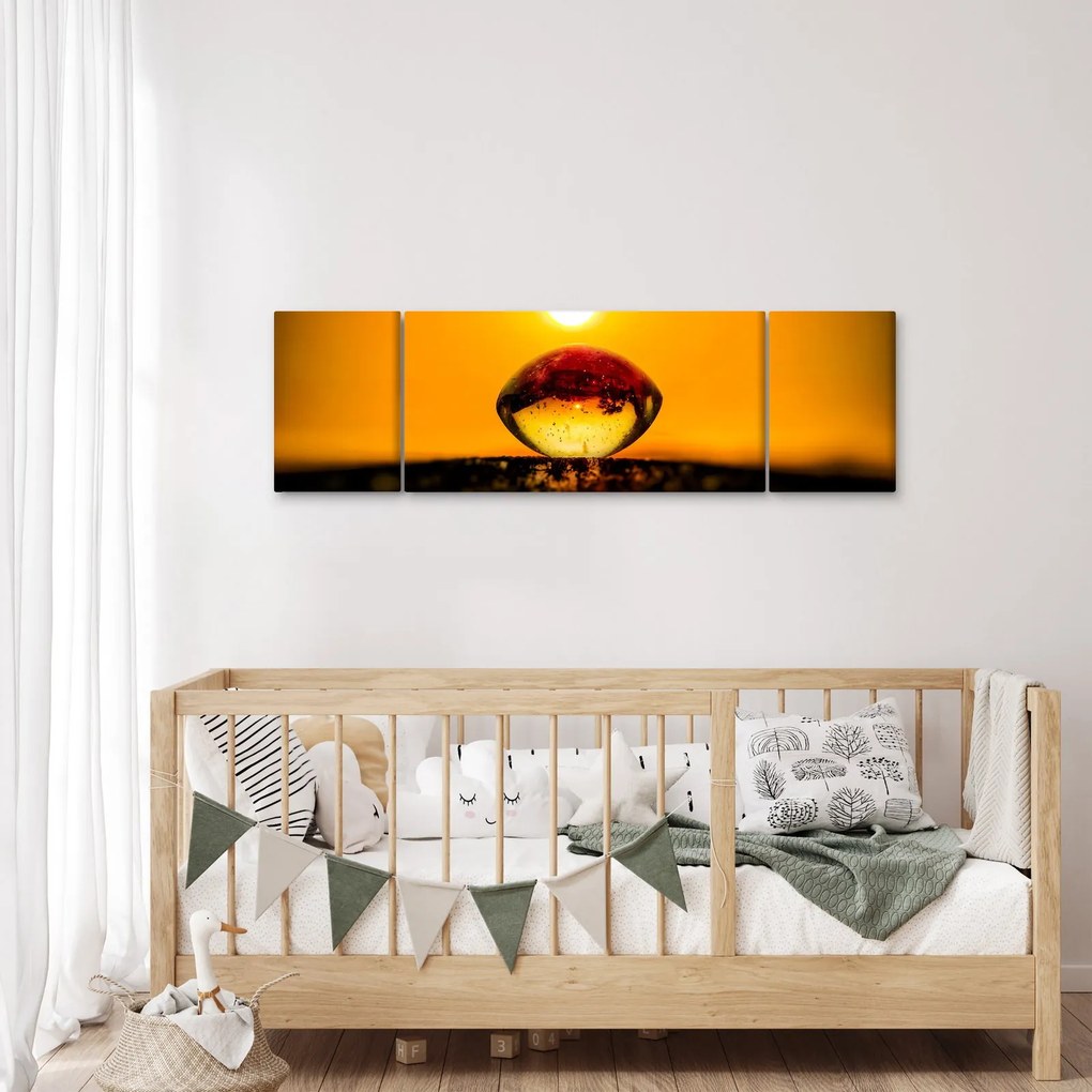 Obraz szklanej kropli (170x50 cm)